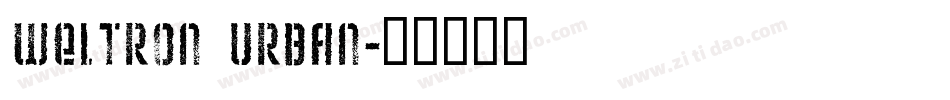Weltron Urban字体转换